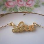 Gold Love Bracelet Charm - 14k Gold..
