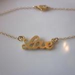 Gold Love Bracelet Charm - 14k Gold..