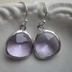 Lavender Earrings Silver - Sterling..