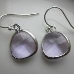 Lavender Earrings Silver - Sterling..
