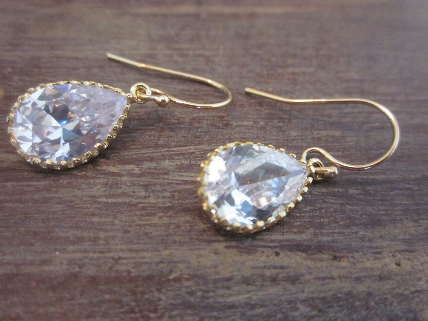Crystal Earrings Briolette Gold Filled Earwires Plated Gl Crystal Earrings Briolette Gold Filled Earwires Plated Gl Gem Bridesmaid Bridal